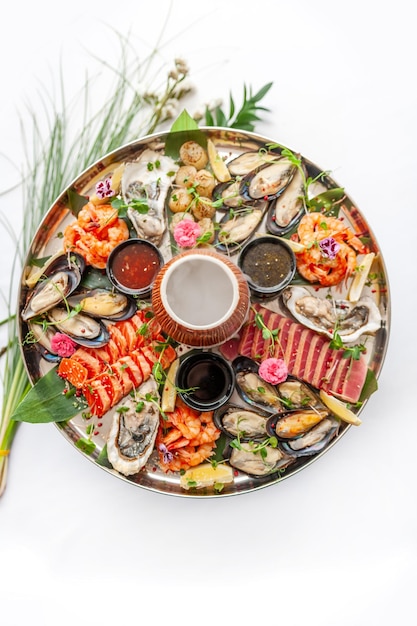 Platou cu preparate variate